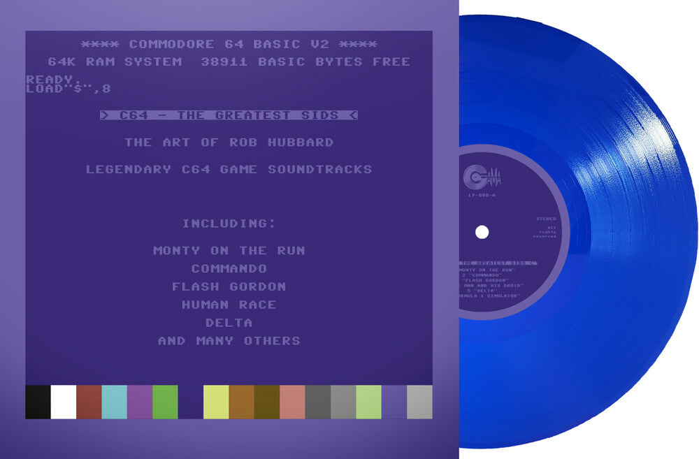 C64 Greatest Sids: Art Of Rob Hubbard - Blue Vinyl [LP] Vinyl Record