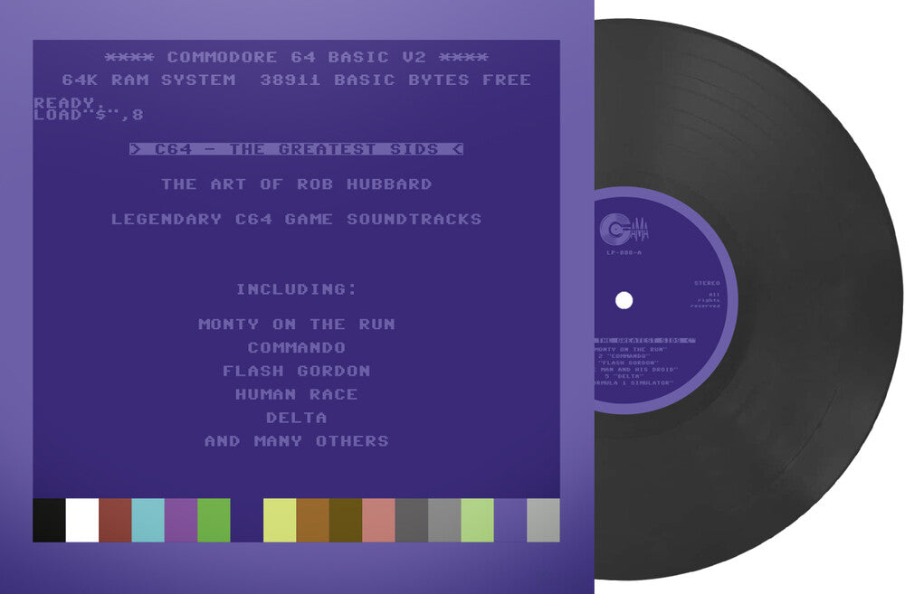 Rob Hubbard  (Colv) (Gry) (Ltd) (Fra) - C64 Greatest Sids: Art Of Rob Hubbard - Dark Grey [LP] Vinyl Record