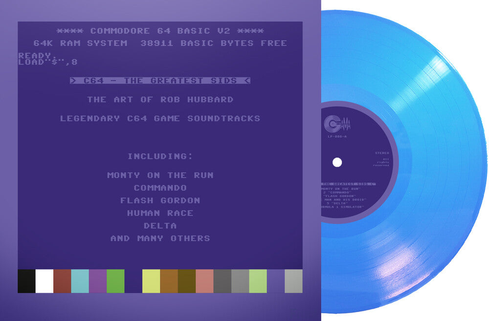 Rob Hubbard  (Colv) (Ltbl) (Ltd) (Fra) - C64 Greatest Sids: Art Of Rob Hubbard - Light Blue [LP] Vinyl Record