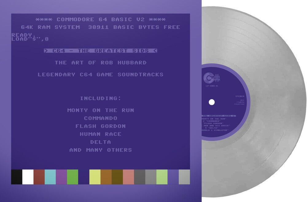 C64 Greatest Sids: Art Of Rob Hubbard - Light Grey [LP] Vinyl Record