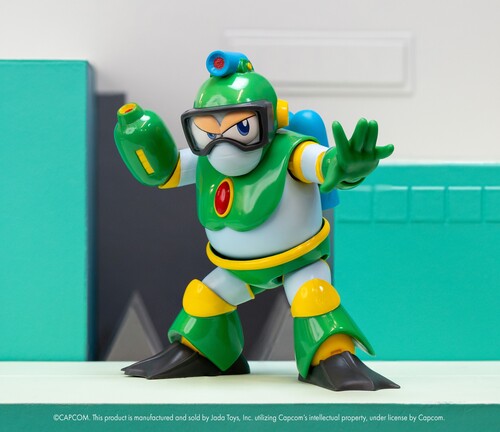 Jada Toys - Mega Man Deluxe Bubble Man 1:12 Fig - Jada Toys - Mega Man Deluxe Bubble Man 1:12 Fig - Collectibles