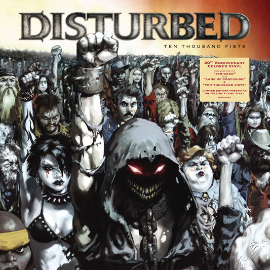 Disturbed - Ten Thousand Fists (20th Anniversary) - [Yellow Flame 2LP] Vinyl Record