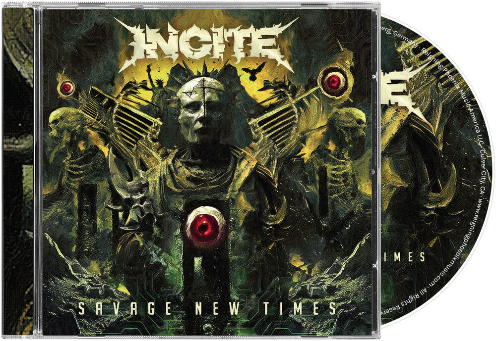 the album cover for Incite - Savage New Times [Compact disc]