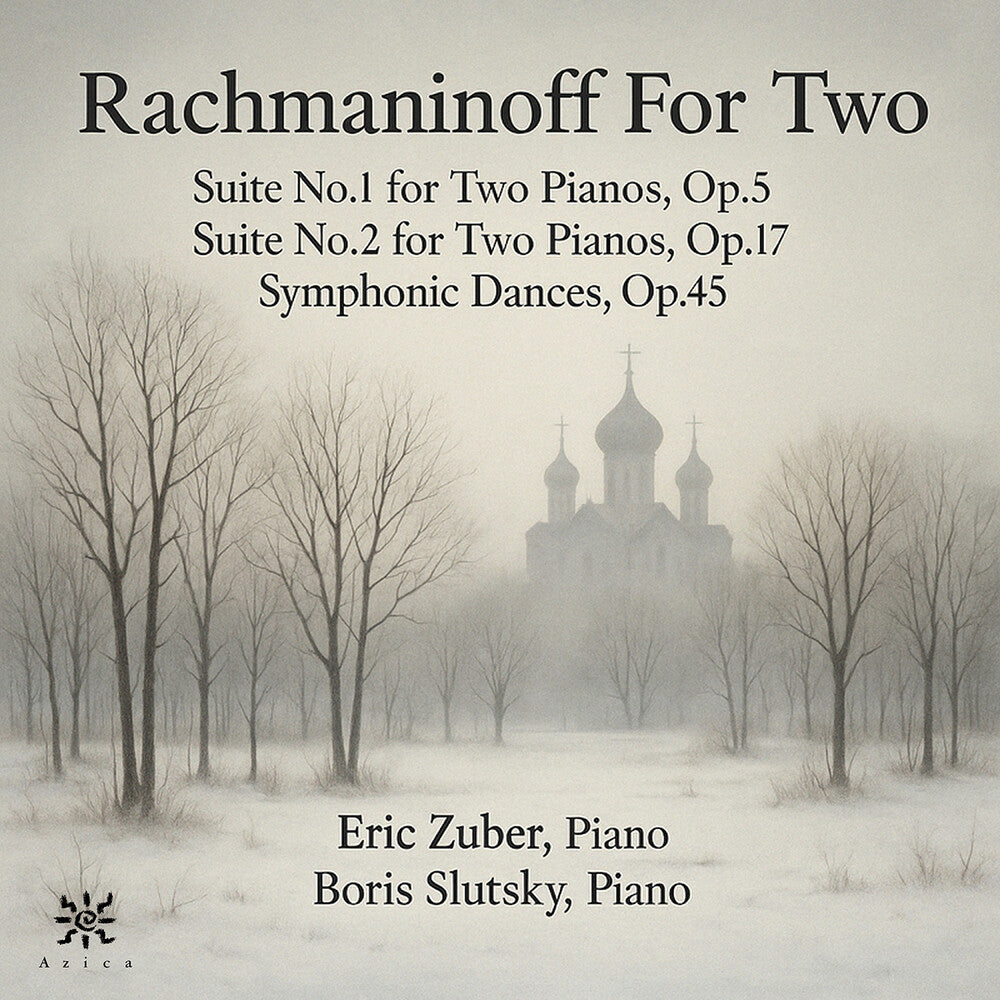 the album cover for Eric Zuber - Rachmaninoff For Two