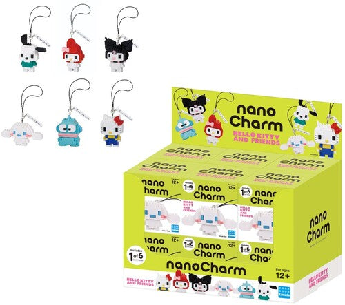 Nanocharm Hello Kitty And Friends (box/12) Blindbo - Nanocharm Hello Kitty And Friends (box/12) Blindbo - Collectibles