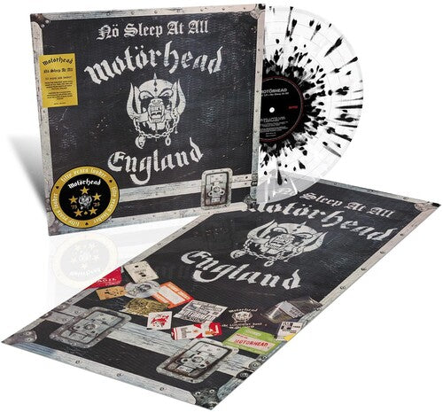 Motorhead - No Sleep At All [Clear Black & White Splatter] Vinyl Record