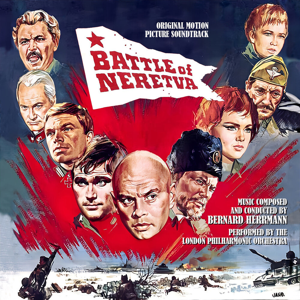 the album cover for Bernard Herrmann  (Rmst) (Ita) - Battle Of Neretva - O.S.T. [Remastered] (Ita)