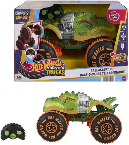Hot Wheels Rc - Hot Wheels Monster Truck Rc 1 15 Rage A Saur - Collectibles