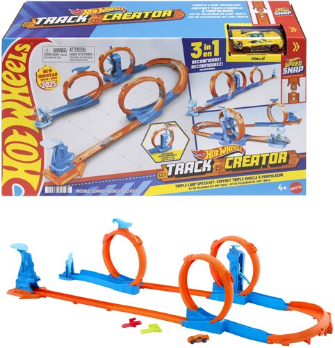 Hot Wheels Track Creator - Hot Wheels Track Creator Triple Loop Kit - Collectibles