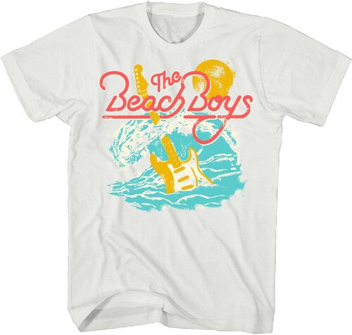 Beach Boys Surfing Guitar Tshirt Lg Wht 34081117a3 - Beach Boys Surfing Guitar Tshirt Lg Wht 34081117a3 - Apparel