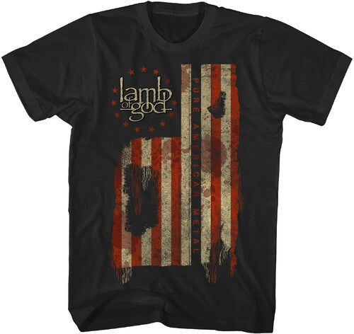 Lamb Of God Pure Am Metal Tshirt Lg Ts4410lama3 - Lamb Of God Pure Am Metal Tshirt Lg Ts4410lama3 - Apparel