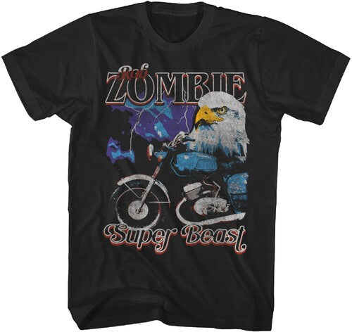 Rob Zombie Super Beast Bike Tshirt Med Ts4413rbza2 - Rob Zombie Super Beast Bike Tshirt Med Ts4413rbza2 - Apparel