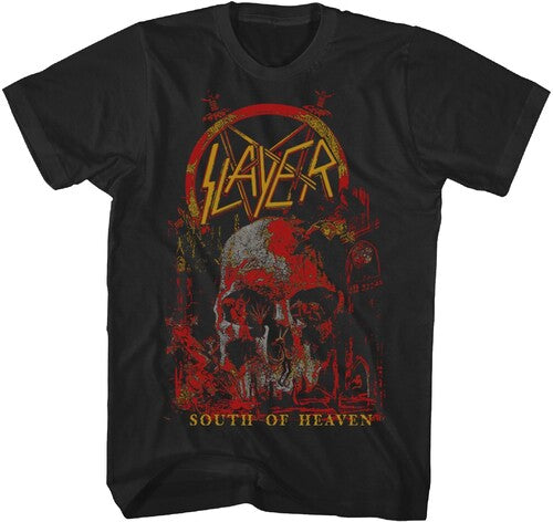 Slayer South Of Heaven Tshirt Med Blk Ts4417slaa2 - Slayer South Of Heaven Tshirt Med Blk Ts4417slaa2 - Apparel