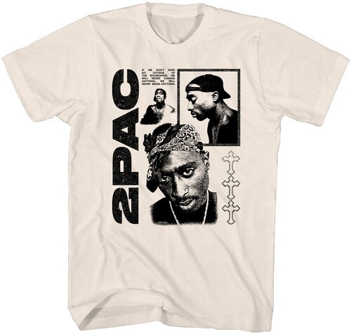 Tupac Logo Tshirt Shrt Slv Xl Tan 31781816a4 - Tupac Logo Tshirt Shrt Slv Xl Tan 31781816a4 - Apparel