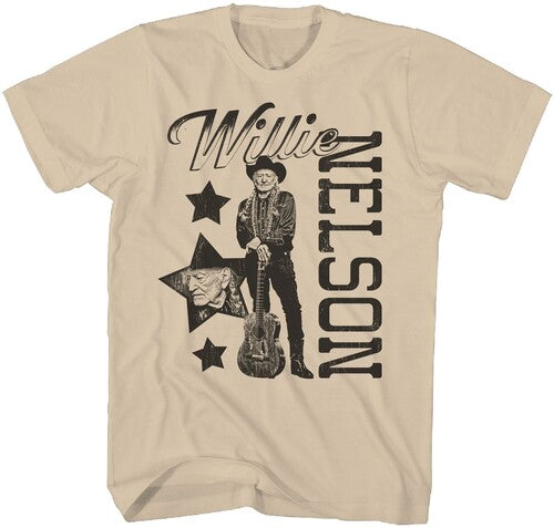Willie Nelson Star Collage Tshirt Sm Zrwn1178a1 - Willie Nelson Star Collage Tshirt Sm Zrwn1178a1 - Apparel