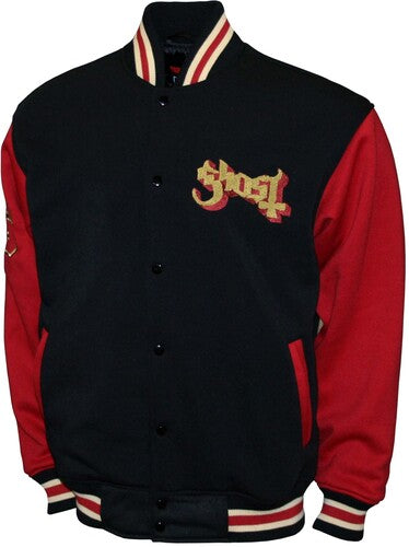 Ghost Deluxe Varstity Fleece Jk Xl Blk M2451gha4 - Ghost Deluxe Varstity Fleece Jk Xl Blk M2451gha4 - Apparel
