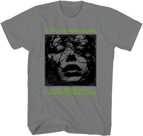 Type O Negative Find Love Tshirt Lg 23ton031a3 - Type O Negative Find Love Tshirt Lg 23ton031a3 - Apparel