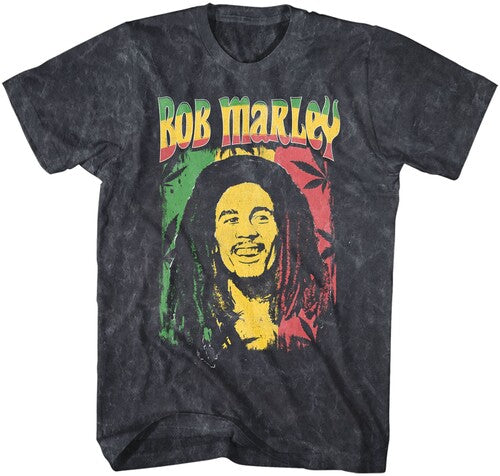 Bob Marley Ganja Print Tshirt Lg Blk Zrbm0635a3 - Bob Marley Ganja Print Tshirt Lg Blk Zrbm0635a3 - Apparel