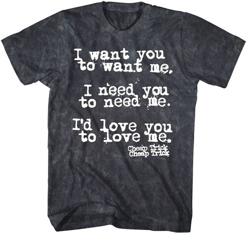 Cheap Trick I Want You Tshirt Char Lg Ts0001chta3 - Cheap Trick I Want You Tshirt Char Lg Ts0001chta3 - Apparel