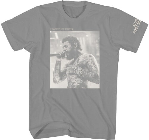 Post Malone Singing Photo Tshirt Med 36881022a2 - Post Malone Singing Photo Tshirt Med 36881022a2 - Apparel