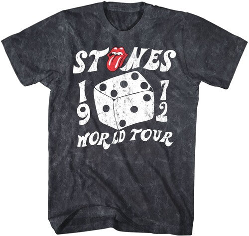 Rolling Stones 1972 World Tshirt Lg Blk 31273051a3 - Rolling Stones 1972 World Tshirt Lg Blk 31273051a3 - Apparel
