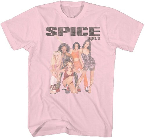 Spice Girls Squad Photo Tshirt 2xl Pink 20011057a5 - Spice Girls Squad Photo Tshirt 2xl Pink 20011057a5 - Apparel