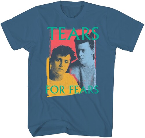Tears For Fears Photo Tshirt Med Blue Ts0001tffa2 - Tears For Fears Photo Tshirt Med Blue Ts0001tffa2 - Apparel