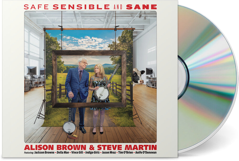 the album cover for Alison Brown & Steve Martin - Safe, Sensible and Sane [CD with 12 page booklet]