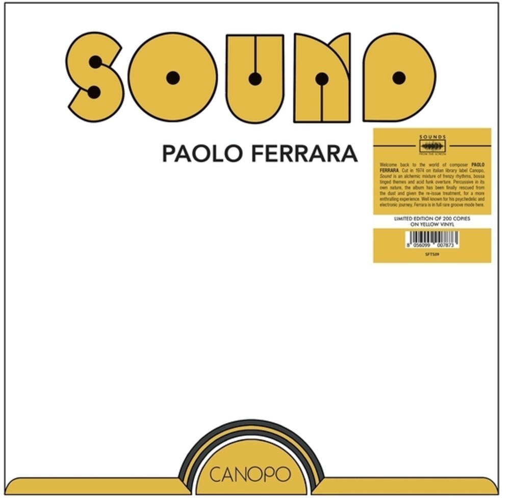 Paolo Ferrara - Sound [Colored Vinyl] (Ylw) Vinyl Record