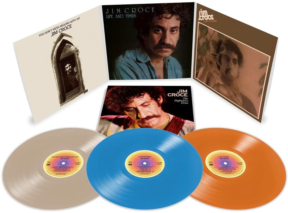 Jim Croce - Definitive Croce [Limited Edition Bone, Sky Blue, & Tangerine Colored Vinyl] Vinyl Record