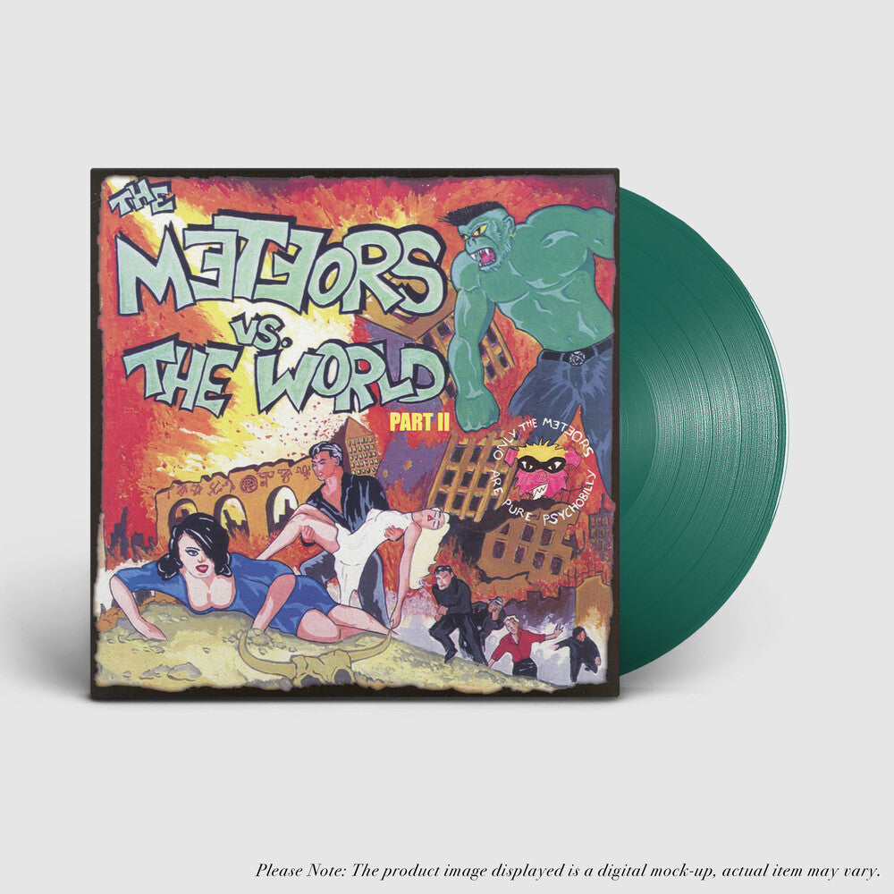 the album cover for Meteors - Meteors Vs The World Part Ii [Clear Vinyl] (Grn) [Limited Edition]