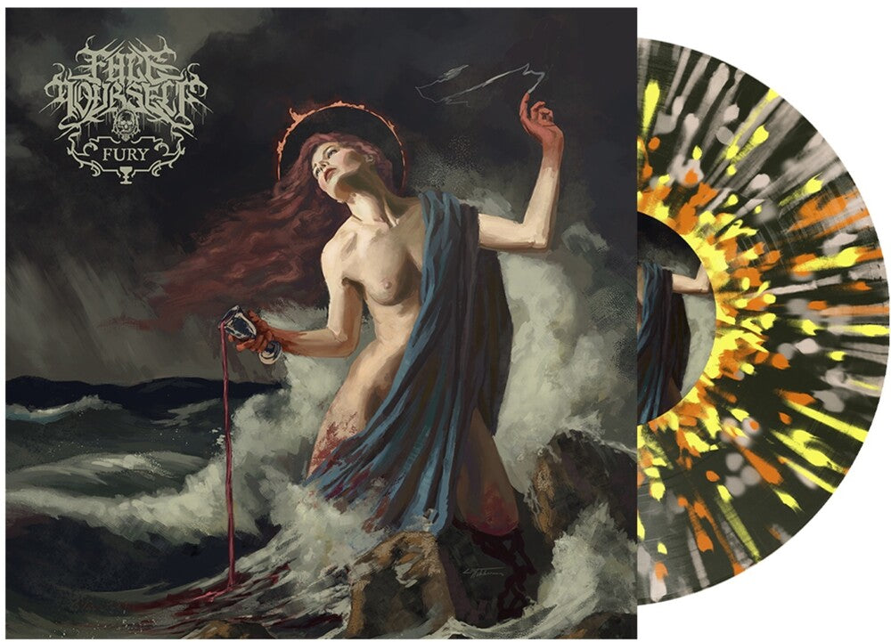 Fury [Black Ice w/ Orange + Yellow + Bone Splatter Colored Vinyl] Vinyl Record