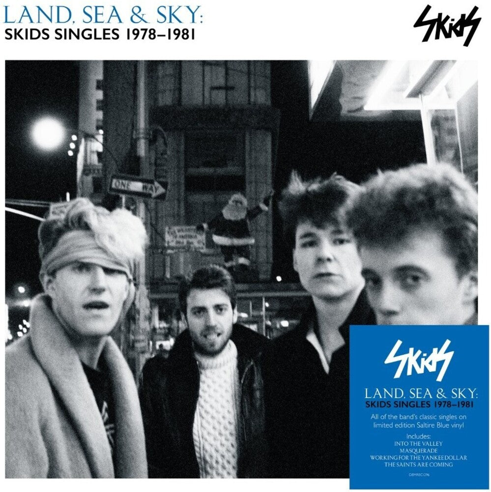 Land Sea & Sky: Skids Singles 1978-1981 (Blue) [LP] Vinyl Record