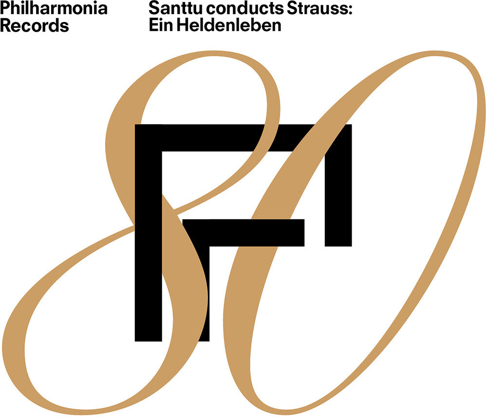 the album cover for Philharmonia Orchestra - Santtu Conducts Strauss - Ein Heldenleben