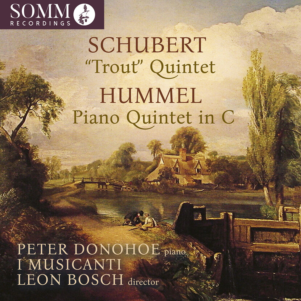 the album cover for Peter Donohoe - Schubert & Hummel: Pno Qnts