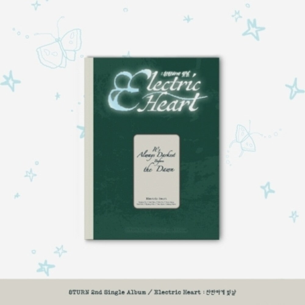 the album cover for 8turn - Electric Heart - incl. Photobook, 2 Lyric Postcards, Pocket Motto, 2 Photocards, Book Clip, Tattoo Sticker, Sticker + Folded Pos