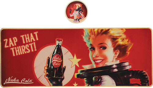 Fallout Nuka-cola Xl Desk Pad And Coaster Set - Fallout Nuka-cola Xl Desk Pad And Coaster Set - Collectibles