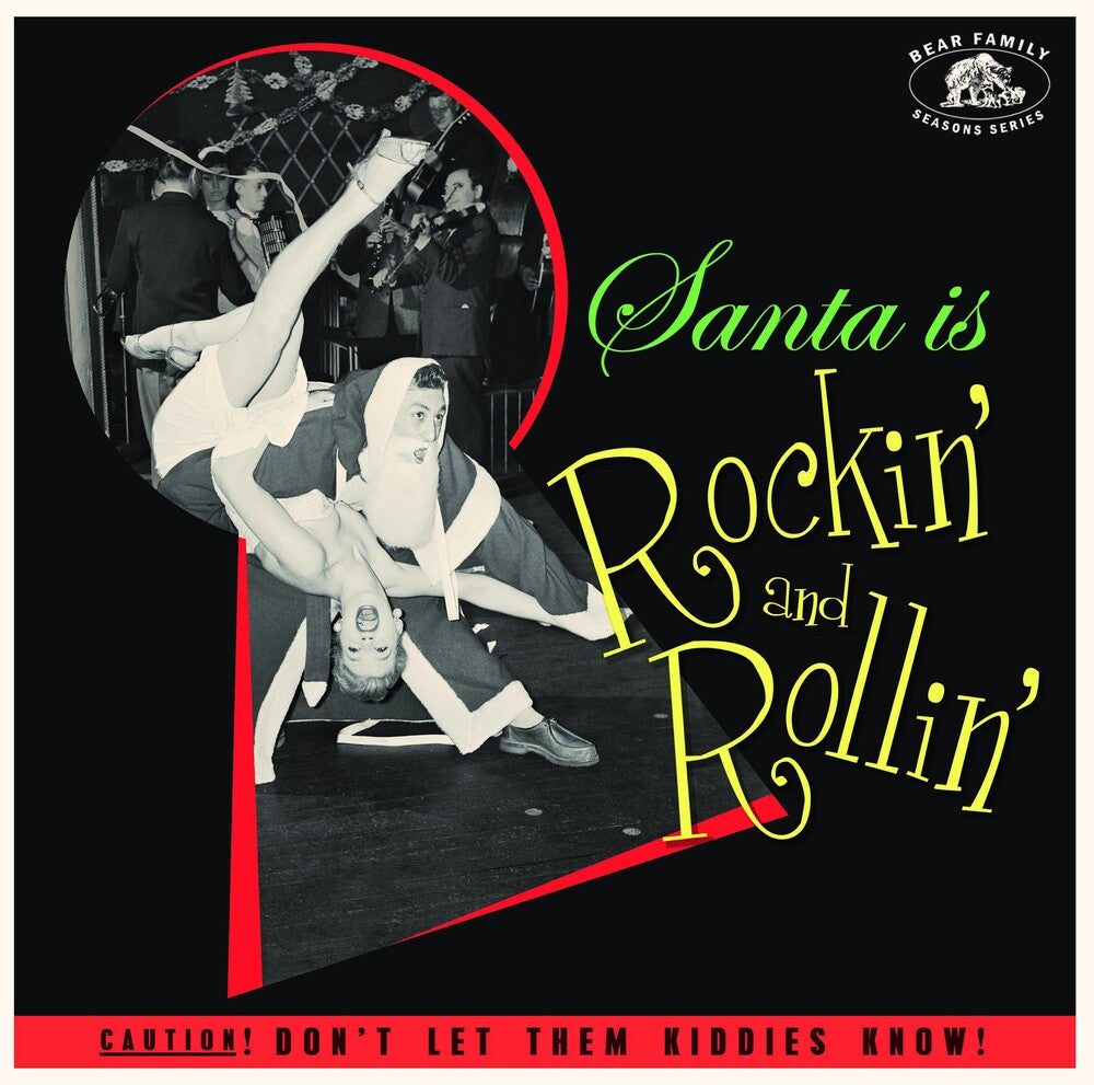 the album cover for Santa Is Rockin' And Rollin' / Various (Wb) - Santa Is Rockin' And Rollin' / Various [With Booklet]
