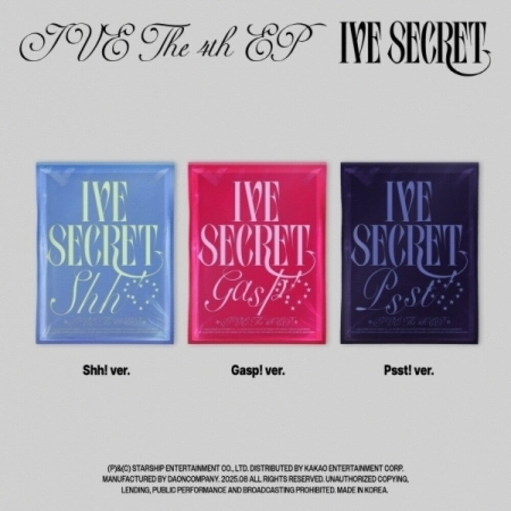 Ive Secret - Random Cover (Phob) (Phot) (Asia) Music CD