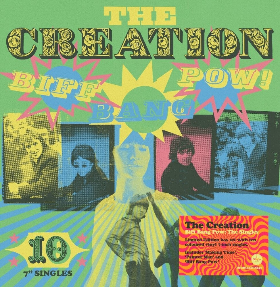 the album cover for Creation - Biff Bang Pow: The Creation Singles Box (Box) (Uk)