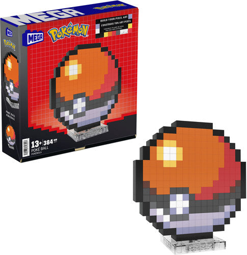 Mega Bloks Pokemon - Pokemon Classic Poke Ball Pixel Art - Collectibles