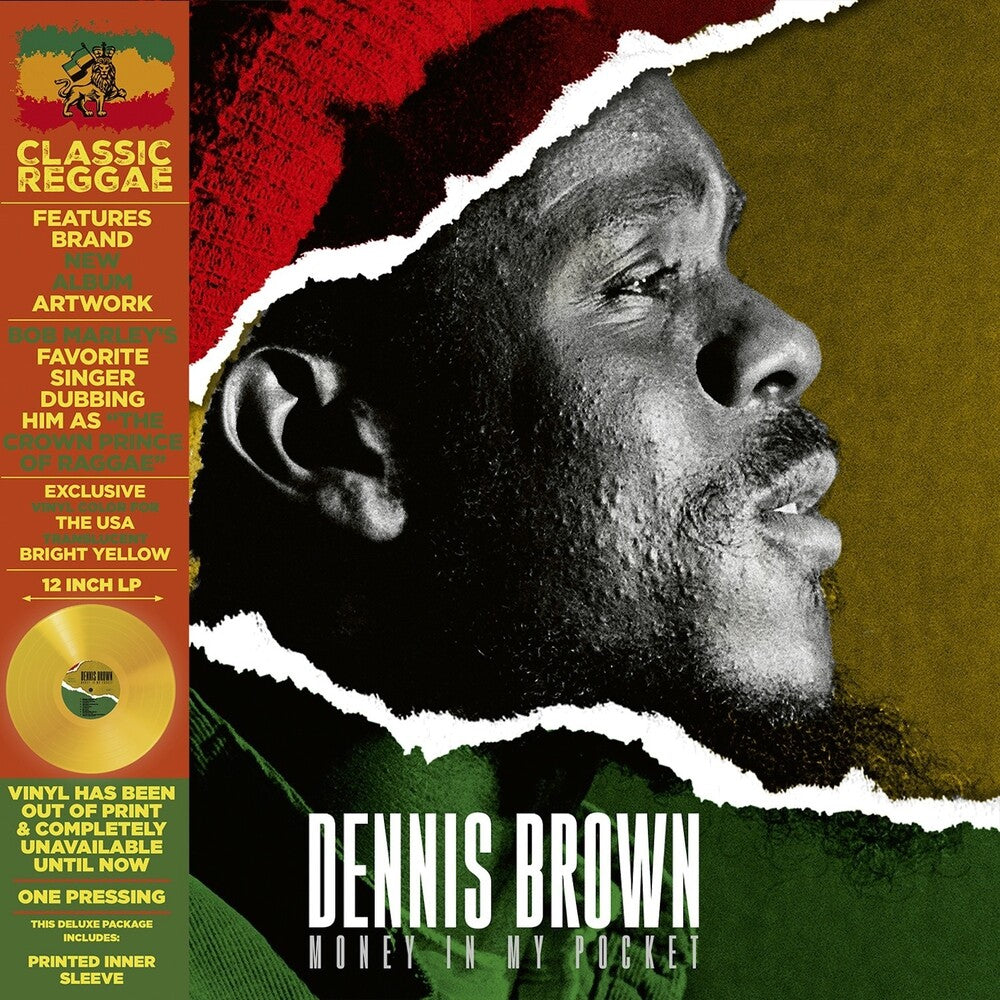 Dennis Brown - Money In My Pocket [Deluxe Yellow Colored Vinyl] (Remastered) Vinyl Record