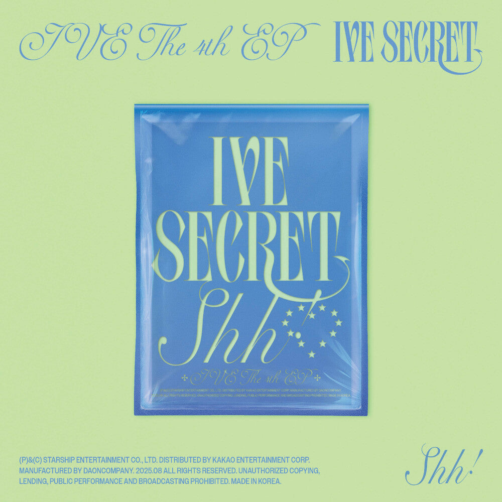 the album cover for IVE - IVE THE 4TH EP IVE SECRET [Shh ver.]