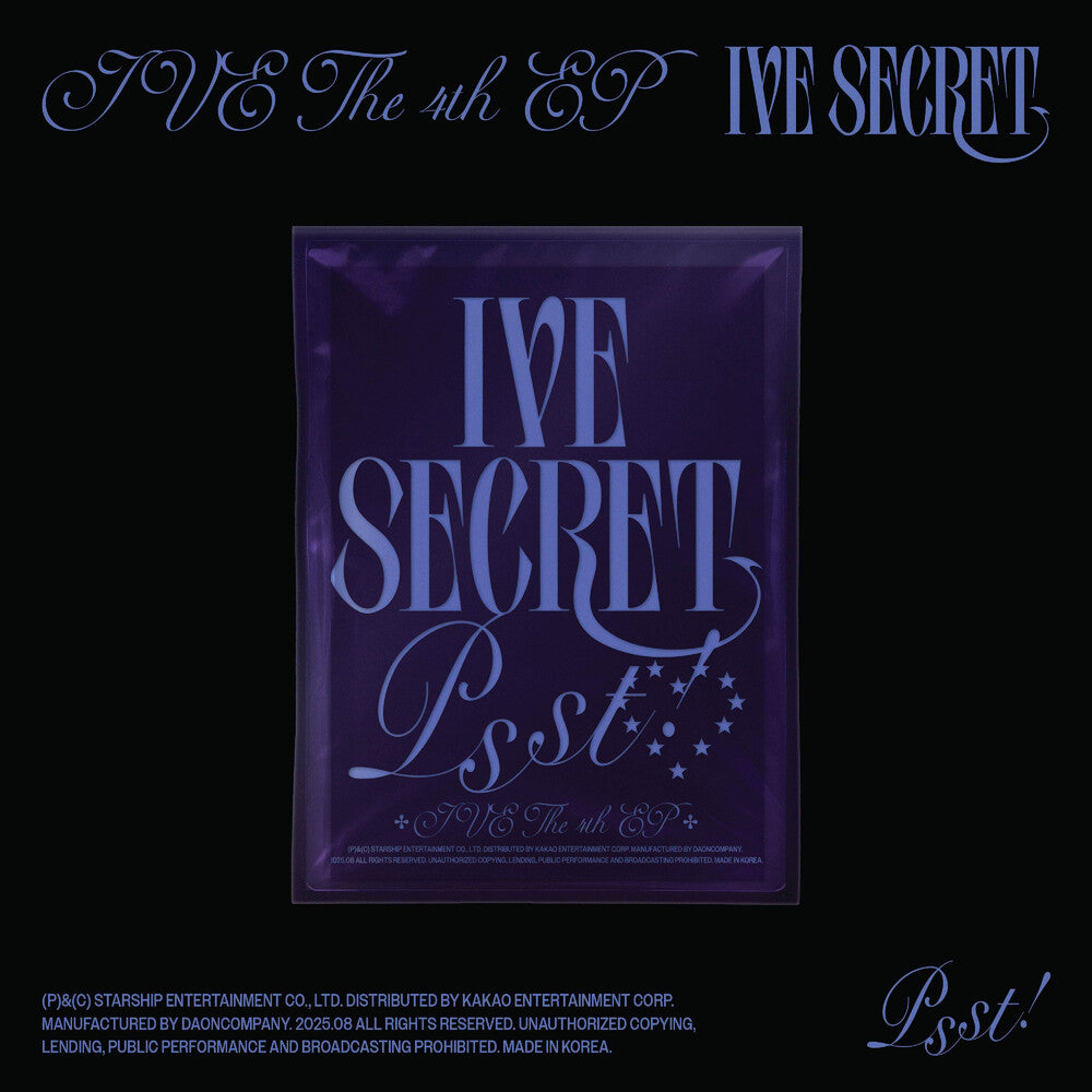 IVE THE 4TH EP IVE SECRET [Psst! ver.] Music CD