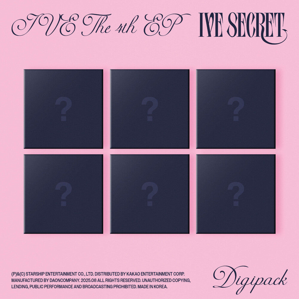 IVE THE 4TH EP IVE SECRET [Digipack] Music CD