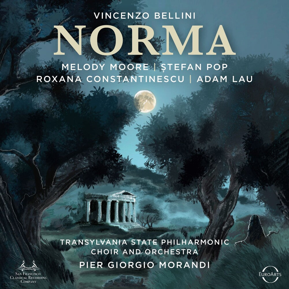 the album cover for Stefan Pop  / Moore,Melody - Bellini: Norma