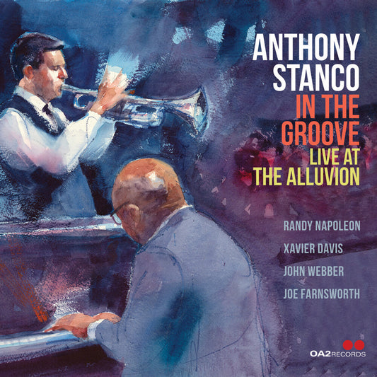 the album cover for Anthony Stanco - In The Groove: Live At The Alluvion