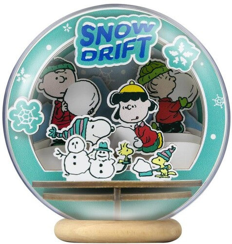 Snoopy Snowman Season Wooden Crystal Ball - Snoopy Snowman Season Wooden Crystal Ball - Collectibles