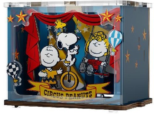 Snoopy Happy Stage Wooden Wooden Mini Scene - Snoopy Happy Stage Wooden Mini Scene - Collectibles