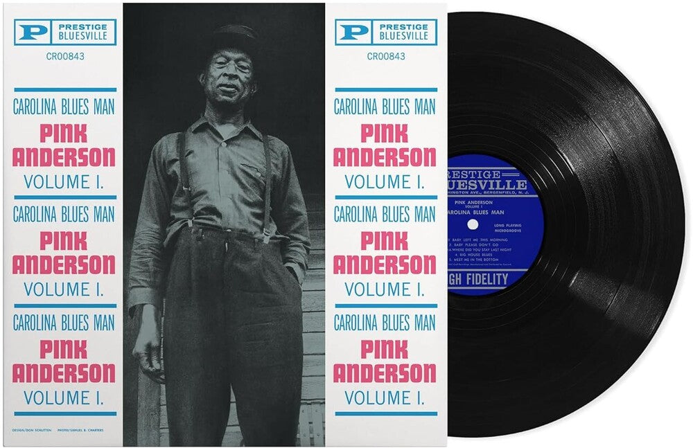 Pink Anderson - Vol. 1: Carolina Blues Man (Bluesville Acoustic Sound Series) -  [180g LP] Vinyl Record